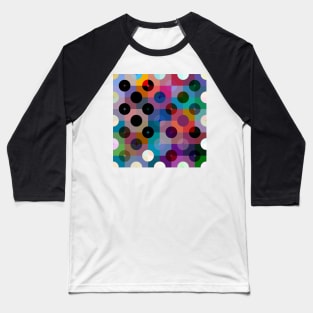 Dots and squares v.2 Baseball T-Shirt